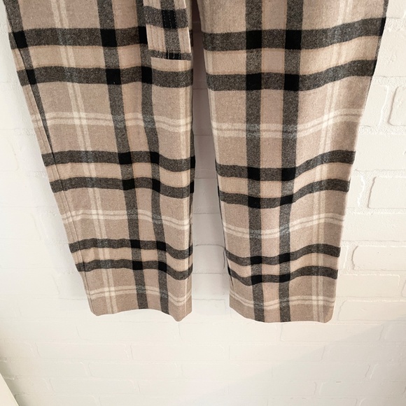 Aritzia Wilfred Tie-front Pants Trousers Wool Cashmere Blend Plaid Academia Sz 2 - Picture 7 of 15